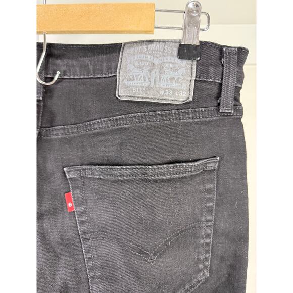 Levi’s 511 Black Tag Men’s Slim Fit Jeans Size 33x32 - Picture 6 of 7